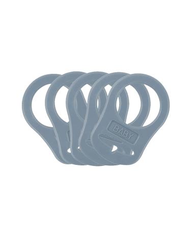 Soft Silicone Baby Pacifier Holder Clip - 5pcs Multi Colors | Free Silicone Adapter Rings - Shop Now! - Buy Online on SooperMarket.com