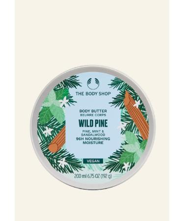 The Body Shop Wild PIne Body Butter dry Skin 96 HR Moisture Pine Sandalwood 200ml