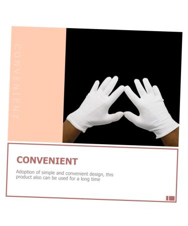 ABOOFAN 80 Pairs White Cotton Gloves Tool Gloves Black Cotton Gloves Breathable Work Glove Liners Cotton Inspection Gloves Labor Gloves Sleep Gloves S Elastic Cotton Gloves Lining Soft Man - Buy Online on SooperMarket.com
