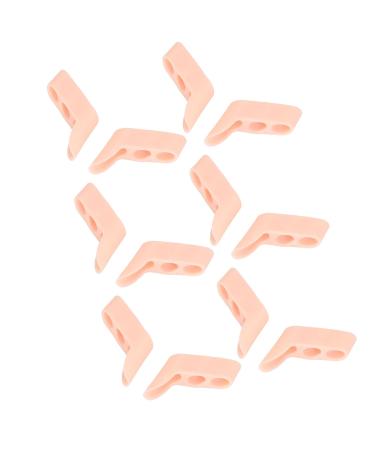 Jauarta 8 Pairs Toe Spreader for Bunion Relief - Flexible Sweat Resistant Toe Straightener (Light Skin Color) - Buy Online on SooperMarket.com