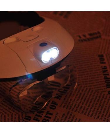 LED Lamp Light Headband Headset for Head Jeweler Magnifier Glass Loup 5.5X - Buy Online on SooperMarket.com