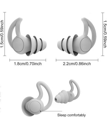 Buy Silicone Ear Plugs for Sleeping - Reusable Hearing Protection for Noise Reduction | 2 Pairs with Aluminum Container - Ideal for Side Sleepers Snoring Travel & Work - Buy Online on SooperMarket.com