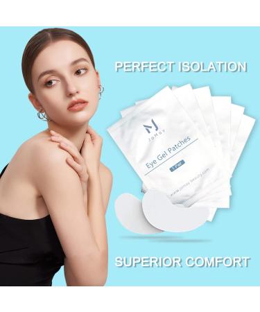 JOMAY Eyelash Extension Gel Pads Kit - 50 Pairs, Canthus Bifurcation Design, Under Eye Pads for Grafting (White) - Buy Online on SooperMarket.com