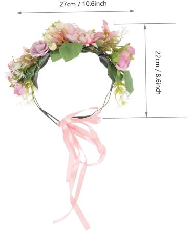 FOYTOKI Bridal Flower Headband Flower Crown for Flower Crown Hairband Bride Flower Crown Flower Crown for Women Flower Crown Garland Floral Crown Bridal Flower Crown - Buy Online on SooperMarket.com