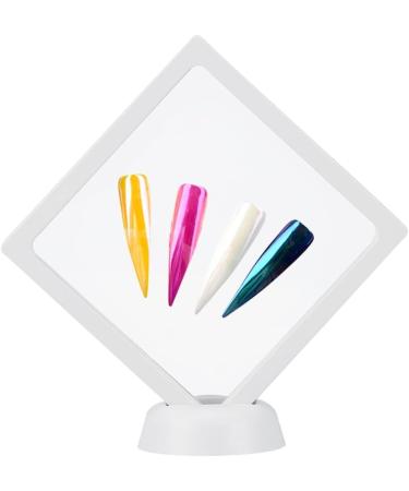 Nail Specimen Display Frame - Manicure Nail Art Display Stand Frame Assembling Tool Suitable For Various Shaped Nail Decoration Display 2 Colors(White) - Buy Online on SooperMarket.com