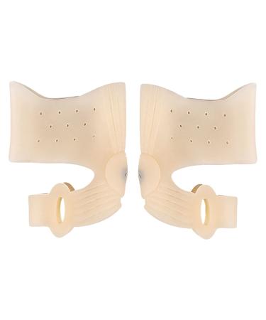 HEIMEABI Toe Separator Straightener Toe Soft Corrector Pair Protector 1 Bunion Silicone Foot Care Pretty Feet and Hands Rough Skin Remover (B One Size) B One Size