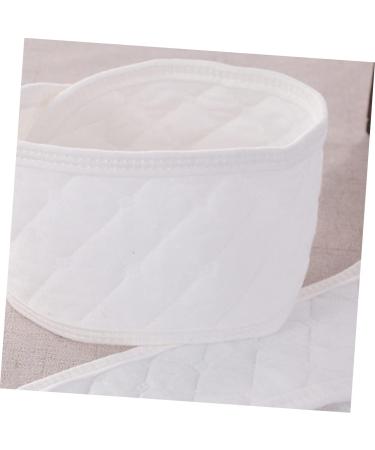 Healeved 4pcs Umbilical Cord Navel Belly Bands for Newborn Baby Belly Binder Umbilical Cord Belly Band Navel Belt for Baby Infant Bellyband Baby Belly Band Pure Cotton Belly Protector White White 43X8CM