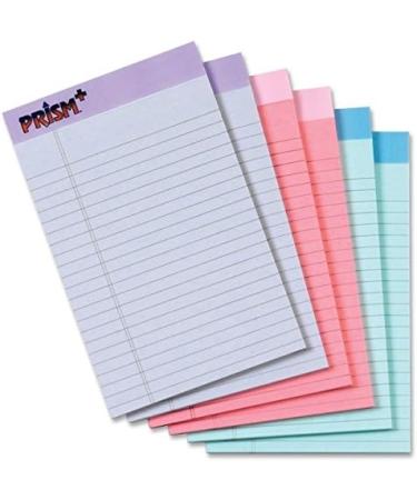 Buy Prism Plus Colored Junior Legal Pads - 5x8 Pastels | 6 Pack of 50-Sheet Top Notebooks - International Shipping Available - Buy Online on SooperMarket.com