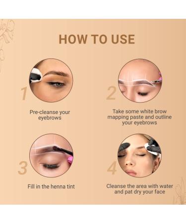 MINA White Brow Paste 5g - Define & Enhance Eyebrows | Ideal for Brow Tinting - Buy Online on SooperMarket.com