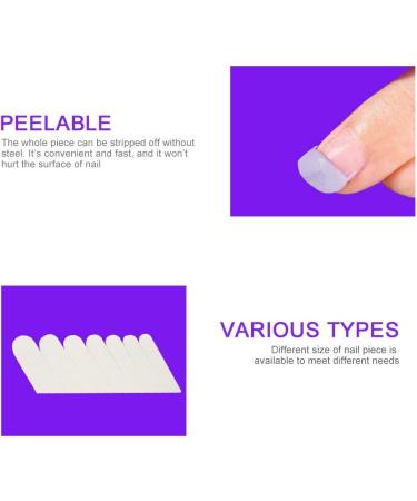 Nail Protector Sticker Wrap Cover 6Pcs - Clear Adhesive Silk Nail Wraps for Nail Protection - Buy Online on SooperMarket.com