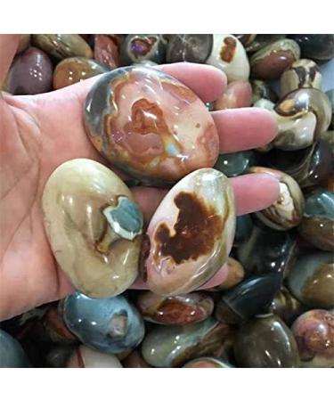 3pc Natural Minerals Ocean Jasper Palm Size Tumbled Stones for Decoration - Buy Online on SooperMarket.com