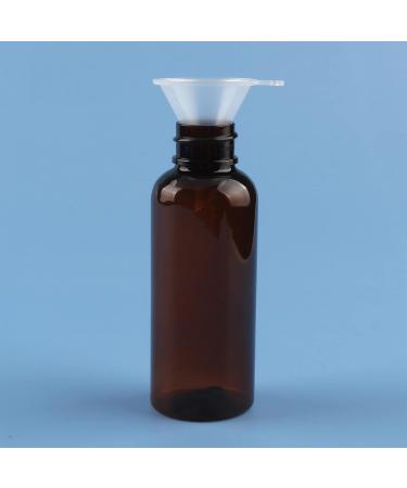 Buy 100PC Small 50ml Brown Plastic Spray Bottles - Travel Atomizers for Perfume & Cosmetics | Includes 4x Funnels - Buy Online on SooperMarket.com