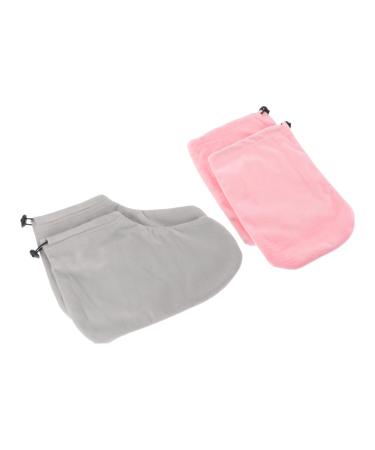 HAPINARY Paraffin Wax Work Gloves Booties 1 Set Gloves Boots Paraffin Mitts Wax Insulated Foot Cover Paraffin Wax Mitts Paraffin Wax Foot Cover Hand Wax Cover Wax Foot Fabric Insulation