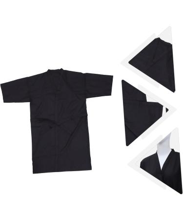 Fashion Hairdresser Gown Stylist Capes for Clients hot Dyeing Robes Barber Guest Gown Black Clothes Black Cape Non-Stick Hairdressing Guest Robe with Sleeves Nylon Polyester Smock - Buy Online on SooperMarket.com