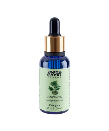 Nykaa Naturals 100 Percent Pure Cold Pressed Oil - Ideal Face Oil for Dry Dull Skin to Minimize Pores - Suitable for All Skin Types - Moringa - 1 oz