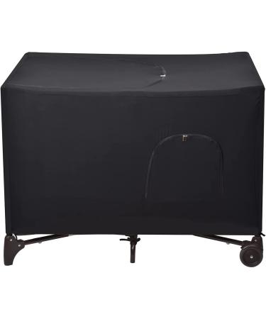 Stretchy Blackout Crib Tent Cover for Pack N Play - Breathable Baby Netting for Portable Playard (Black) - Buy Online on SooperMarket.com