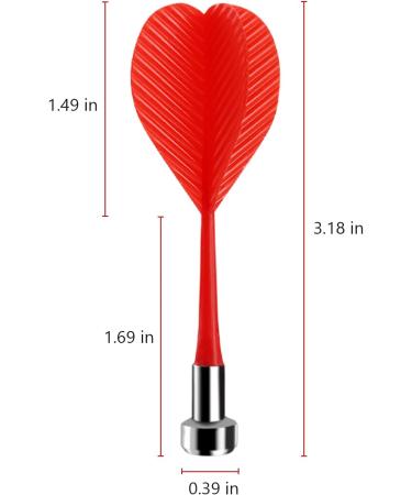 Accmor 36 Pcs Magnetic Darts for Magnet Dartboard - Red, Blue, Yellow, Green - Buy Online on SooperMarket.com