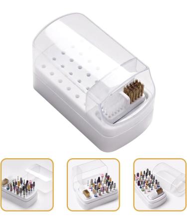 Beavorty Grinding head cleaning box 5 in 1 nail drill bit ceramic nail drill bit nail organizers and storage for nail tech nail charm organizer drill bit holder plastic Supplies Rack 2 in 1 - Buy Online on SooperMarket.com