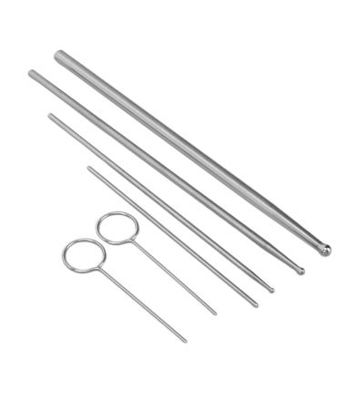 Snake Probe Kit 6PCS Stainless Steel Snake Sexing Probe Round Head Anti Allergy Reptiles Snake Probe Professional Snake Gender Probes Tool for Different Size Snakes