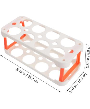 KOMBIUDA Box Egg Carton Eggs Deviled Egg Tray with Lid Kitchen Egg Container Side Door Refrigerator re-usable White 22.3X10.1X8.9CM - Buy Online on SooperMarket.com