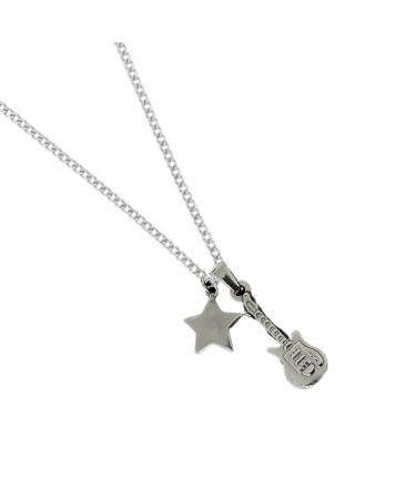Oralgo's guitar star trailer collarbone chain music inspired necklace women metal necklace adjustable length collarbone chain