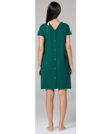 HAPPY MAMA Women's Labor Delivery Hospital Gown Breastfeeding Maternity - Dark Green - Buy Online on SooperMarket.com