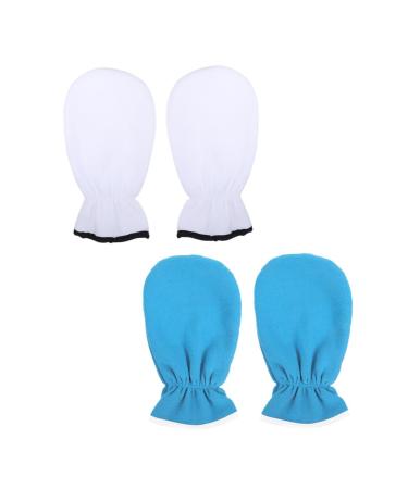 PLAFOPE 2 Pairs Essential Oil Gloves Nursing Gloves Professional Wax Gloves Portable Paraffin Mitts Reusable Wax Gloves Washable Paraffin Mitts Reusable Wax Mitts Portable Wax Gloves