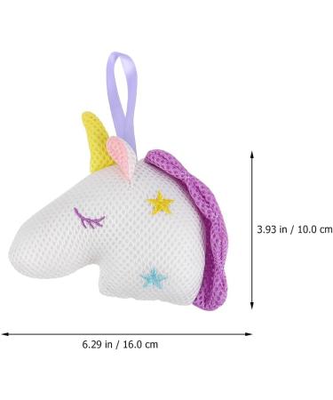 FRCOLOR 2pcs Unicorn Bath Body Sponges - Exfoliating Shower Poufs & Loofahs for Kids - Fun Flower Bath Toys - Perfect for Girls - Buy Online on SooperMarket.com