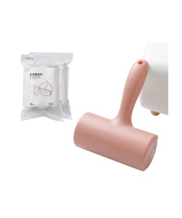 Pet Hair Extra Sticky Lint Roller with 5 Refills 300 Sheets Total Solid Color Sticky Hair Roller for Furniture Clothes Rodillo quitapelusas Fur Removal Tool Dehairing (Color : Pink)