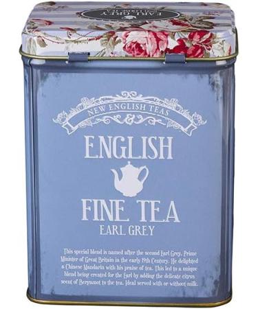 New English Teas Floral Tea Tin with Earl Grey Loose-Leaf Tea 125g - Pack of 1 - Buy Online on SooperMarket.com