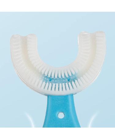 4 Pcs Kids U-Shaped Toothbrush - Food Grade Soft Silicone Brush Head 360 Oral Teeth Cleaning Design for Toddlers and Children 4 Pcs C Ellipse - Buy Online on SooperMarket.com