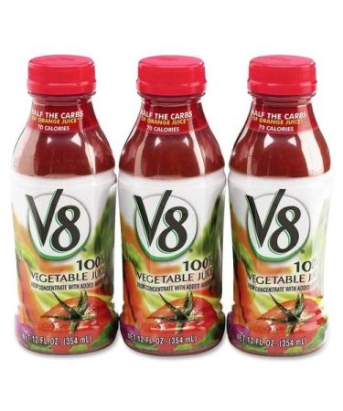 V8 Vegetable Juice, 12 oz. plastic bottle (12 pack) 12 Fl Oz (Pack of 12)