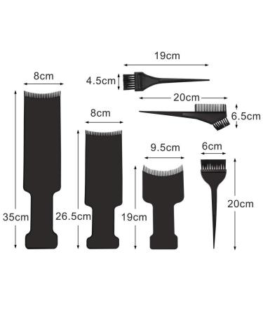 6 Pcs Balayage Board Set - Hair Foils & Brush Kit for Highlighting & Coloring - Buy Online on SooperMarket.com