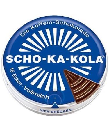 Milk Chocolate SCHO-KA-KOLA with Natural Caffeine from Cocoa Cola-Nut-Powder and Coffee 2 tins x 100 g / Germany - Buy Online on SooperMarket.com