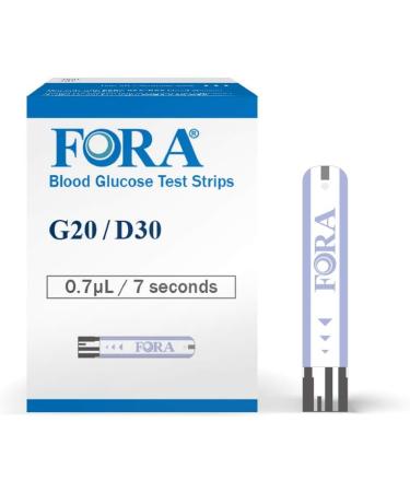 Short-Dated FORA G20 D30 V20 Blood Glucose Test Strips - 50 Count - Expires 2020Jan31 - Buy Online on SooperMarket.com
