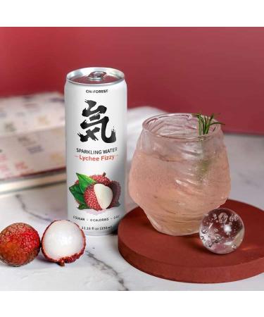 CHI FOREST Fizzy Lychee Sparkling Water 11.15 fl oz (Pack of 24) - Refreshing and Delicious - Buy Online on SooperMarket.com