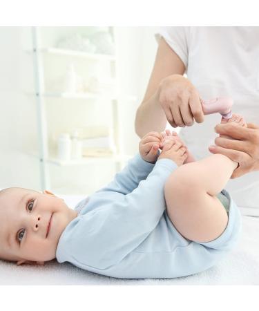 Vicloon 4-in-1 Electric Baby Nail Trimmer Kit - Pink | Safe Manicure Set for Newborns & Toddlers - Buy Online on SooperMarket.com
