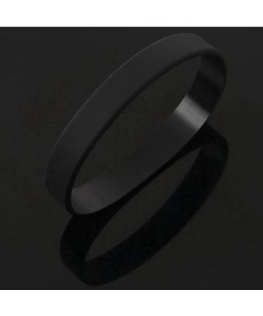 Dawafit 2X Fashion Silicone Rubber Bracelet - Elasticity Wristband Cuff Bangle in Black for Men & Women | International Shipping Available - Buy Online on SooperMarket.com