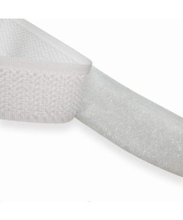 Sew on Hook and Loop Tape 3/4 Inch Non-Adhesive Sticky Back - 16.4FT White Nylon Fastener Tape for DIY Crafts - Buy Online on SooperMarket.com