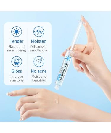 Hyaluronic Acid Serum for Deep Hydration & Brightening | Repair Acne Moisturize Dry Skin Reduce Dark Spots | Non-Greasy Daily Skin Care - 0.35oz - Buy Online on SooperMarket.com