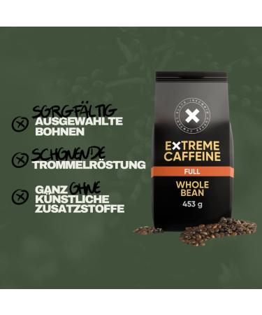 Black Insomnia Coffee Beans - Extra Strong 1105mg Caffeine | World's Strongest Robusta Espresso | Low Acid Dark Roast | 453g (1 Pack) - Buy Online on SooperMarket.com