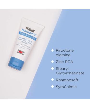 ISDIN Nutradeica Facial Gel Cream 50ml for Seborrheic Skin | Hydrating, Soothing, and Mattifying Formula - Buy Online on SooperMarket.com