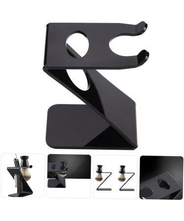Angoily Razor Stand | Salon Beauty Tool & Brush Rack for Men | Acrylic Shaver Holder & Beard Brush Stand - Ideal Hairdressing Accessories - Buy Online on SooperMarket.com