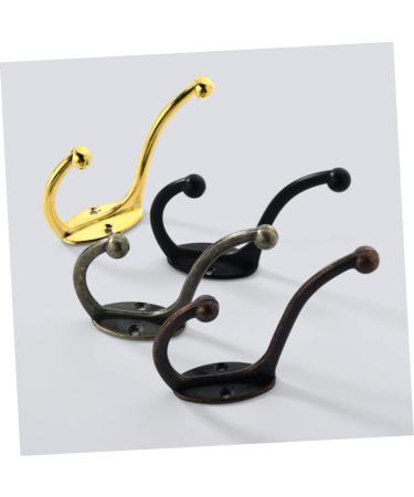 ABOOFAN 4pcs Hook up Bath Towel Hook Jacket Hooks Single Robe Hook Utility Hooks Office Old Fashioned Hanger 9.5X6.7X2.3CM Golden - Buy Online on SooperMarket.com