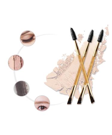 1PC Bamboo Handle Duo Eyebrow Brush & Mascara Comb - Eco-Friendly Makeup Tool for Women & Girls - Buy Online on SooperMarket.com