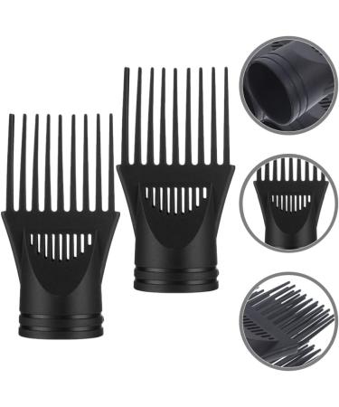 FRCOLOR 2pcs Blower Dryer Comb Attachment Hair Styling Accessories - Hair Dryer Concentrator Nozzle for Straightening Wavy Curly Hair - Buy Online on SooperMarket.com