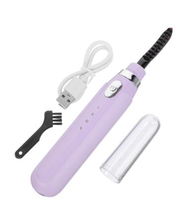 Charge Eyelash Heated Lash Curler Household Eyelash Tool Heating Eyelash Curler Purple Electric Eyelash Tool Curly Eyelash Tool Household Eyelash Heater abs