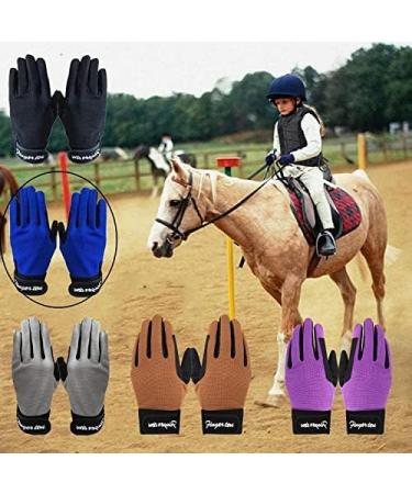 Finger Ten Children's Riding Gloves - Durable Cycling Gloves for Boys & Girls (Ages 5-13) - Black - Buy Online on SooperMarket.com