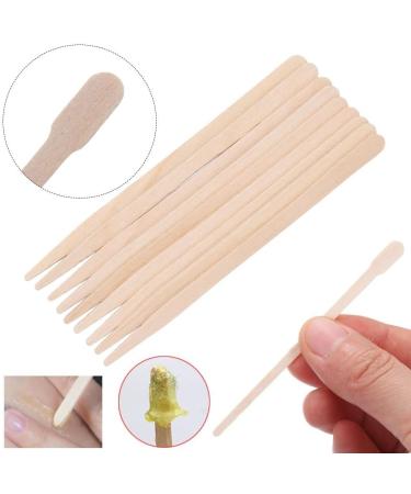 100 Pcs Waxing Wooden Spatula Set - Eyebrow Wax Applicators & Hair Removal Sticks for Smooth Skin - Buy Online on SooperMarket.com