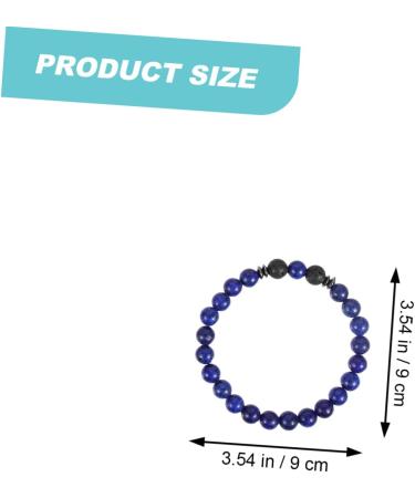 Healvian 12 Pcs Volcanic Stone Bracelet Set - Anti Nausea & Motion Sickness Jewelry for Women - Obsidian Magnetic Therapy Anklet & Wrist Chain - Assorted Colors - Buy Online on SooperMarket.com